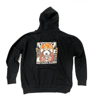 SCW Red Panda Ramen Hoodie Sz XL Japanese Streetwear Sweatshirt XLarge NWOT